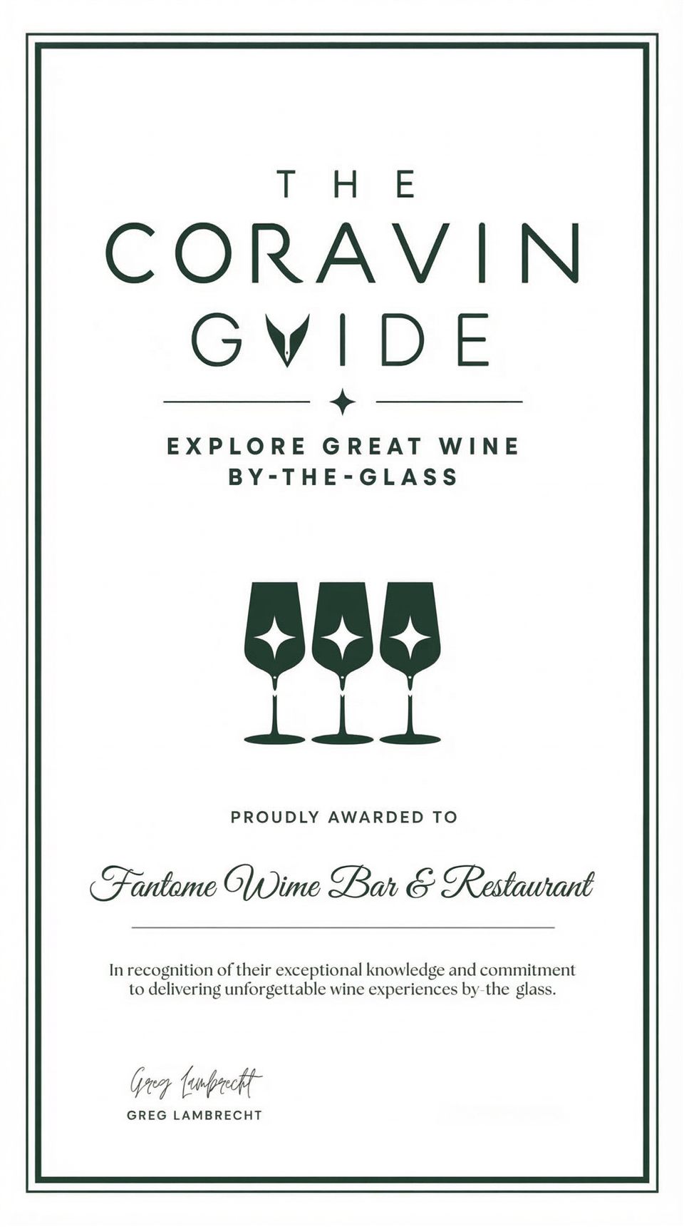 The Coravin Guide — Best Wine By The Glass
